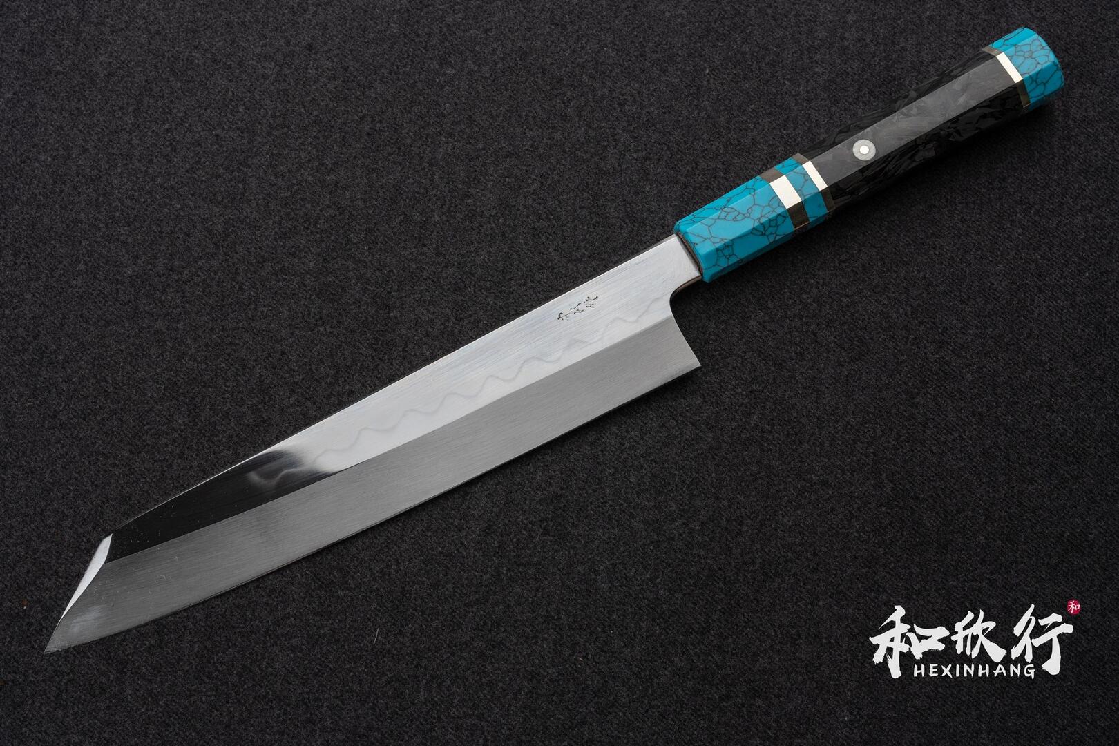 初心Hatsukokoro X 中川作白三鋼本燒切付牛刀240 mm